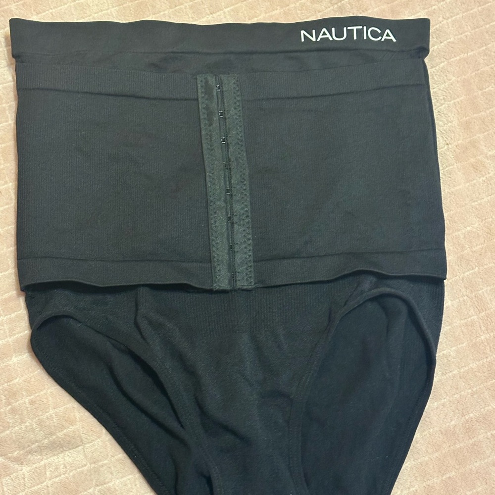 Nautica Black High-Waisted Shapewear